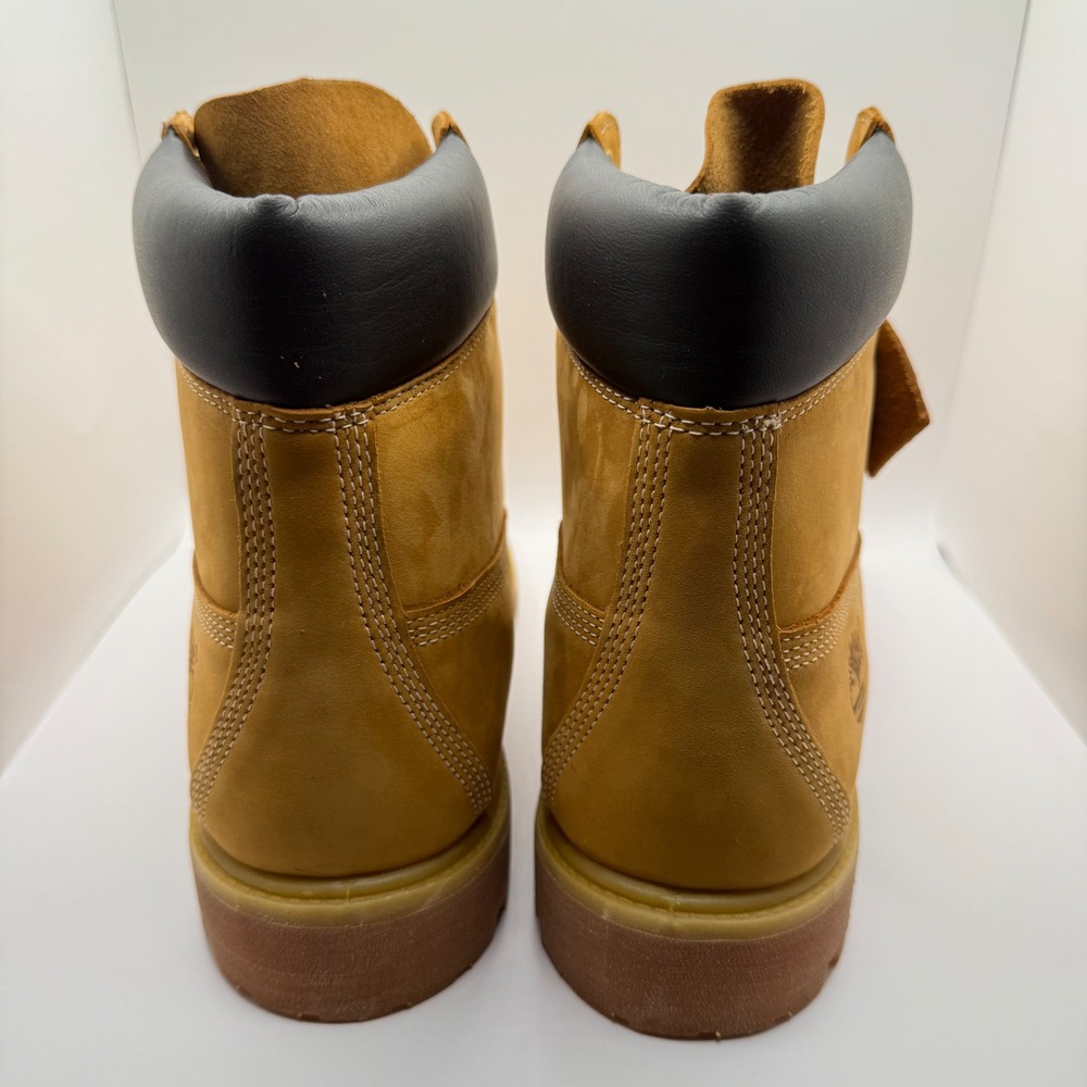 Timberland Men's Classic 6" Padded Waterproof Wheat Nubuck Leather Boot-Size 11W - Picture 5 of 9